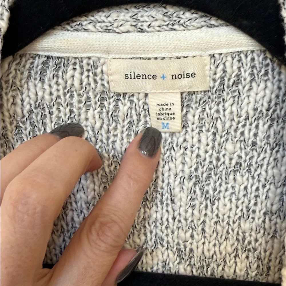 Silence + Noise Marled Gray Cardigan - Picture 2 of 3